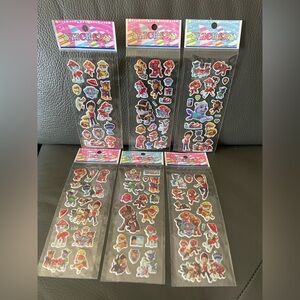 3/20 or 6/$35 Paws Patrol puffy Vinyl waterproof Stickers sheets